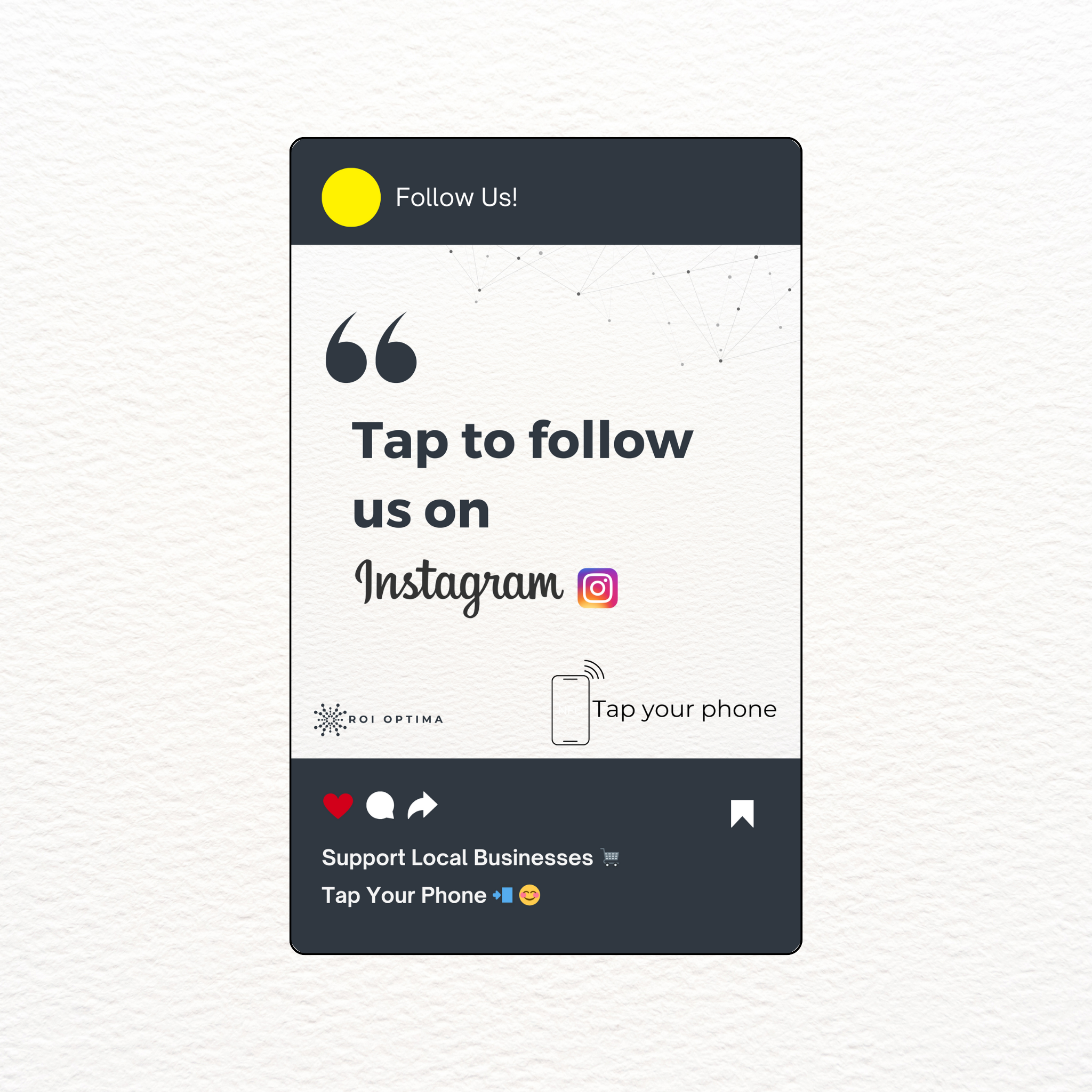 Instagram Tap Card